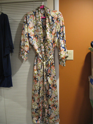 Christian Dior Women’s Robe Loungewear Vintage Floral Pattern Robe Tie LARGE  | eBay | eBay US