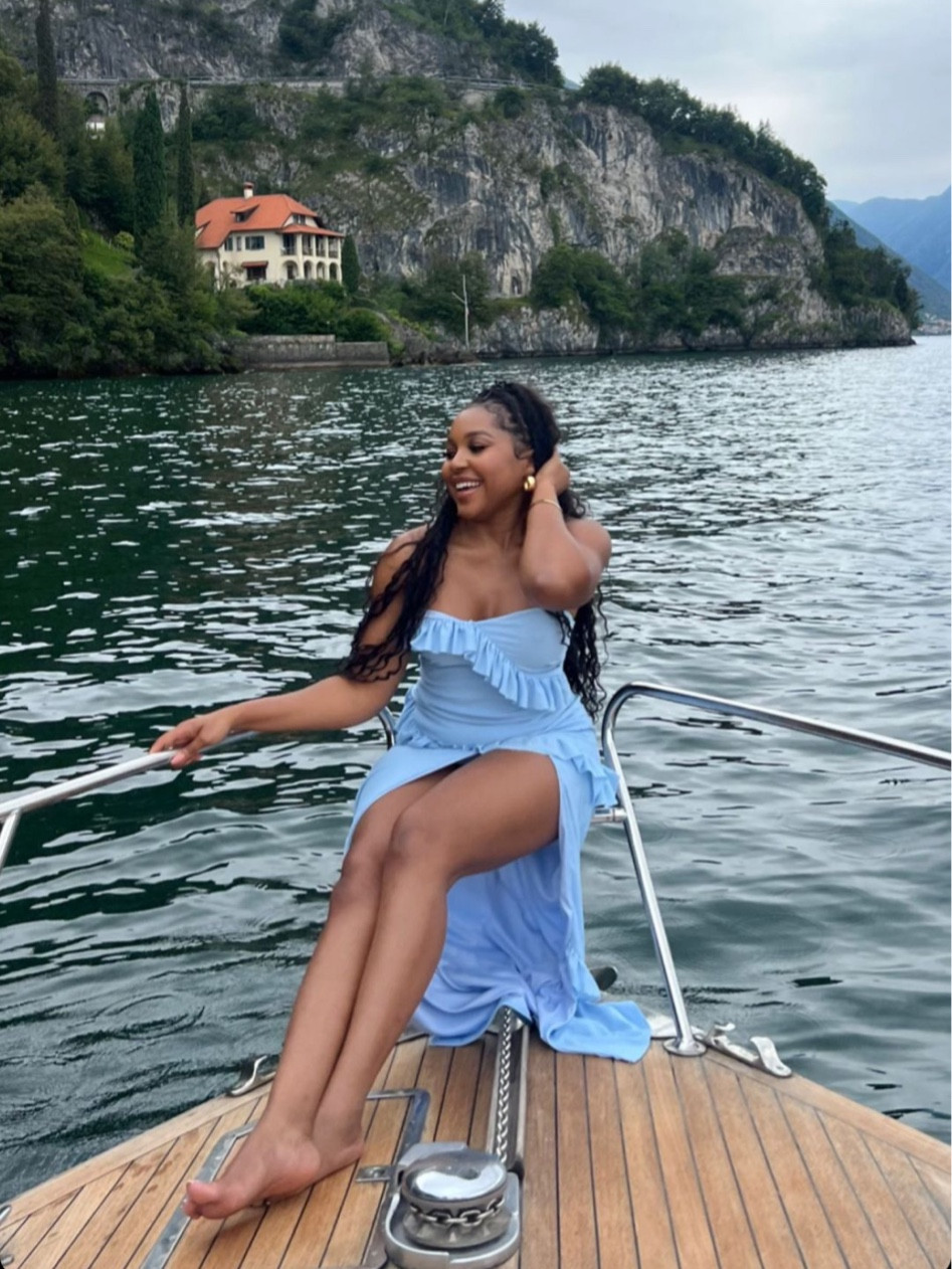 Wearing this beautiful blue frill maxi dress on Lake Como!

#LTKtravel #LTKstyletip #LTKeurope
