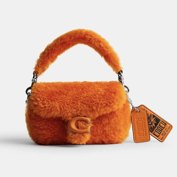 Coach The Lil Nas X Drop Tabby Bag 12 In Shearling CP940 in orange | Poshmark