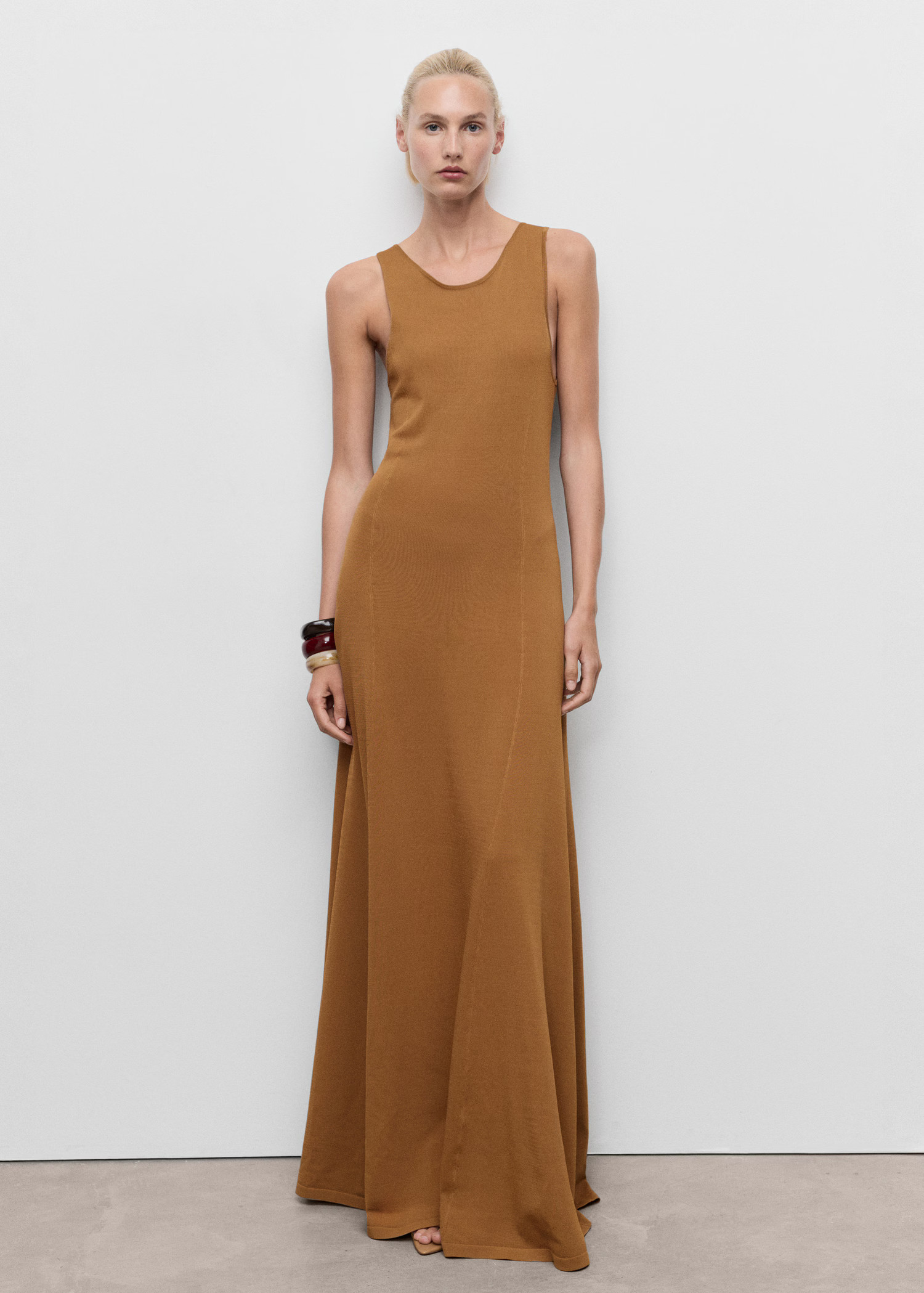 Knit long dress - Women | MANGO USA | Mango (US/MX/AU)