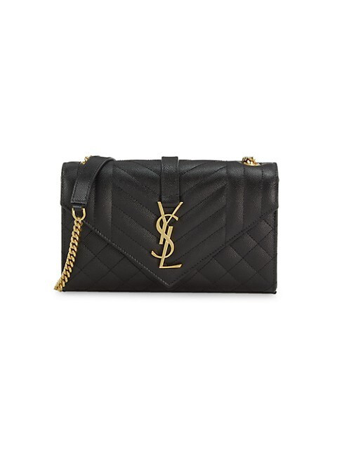 Saint Laurent Small Envelope Monogram Matelassé Leather Shoulder Bag | Saks Fifth Avenue