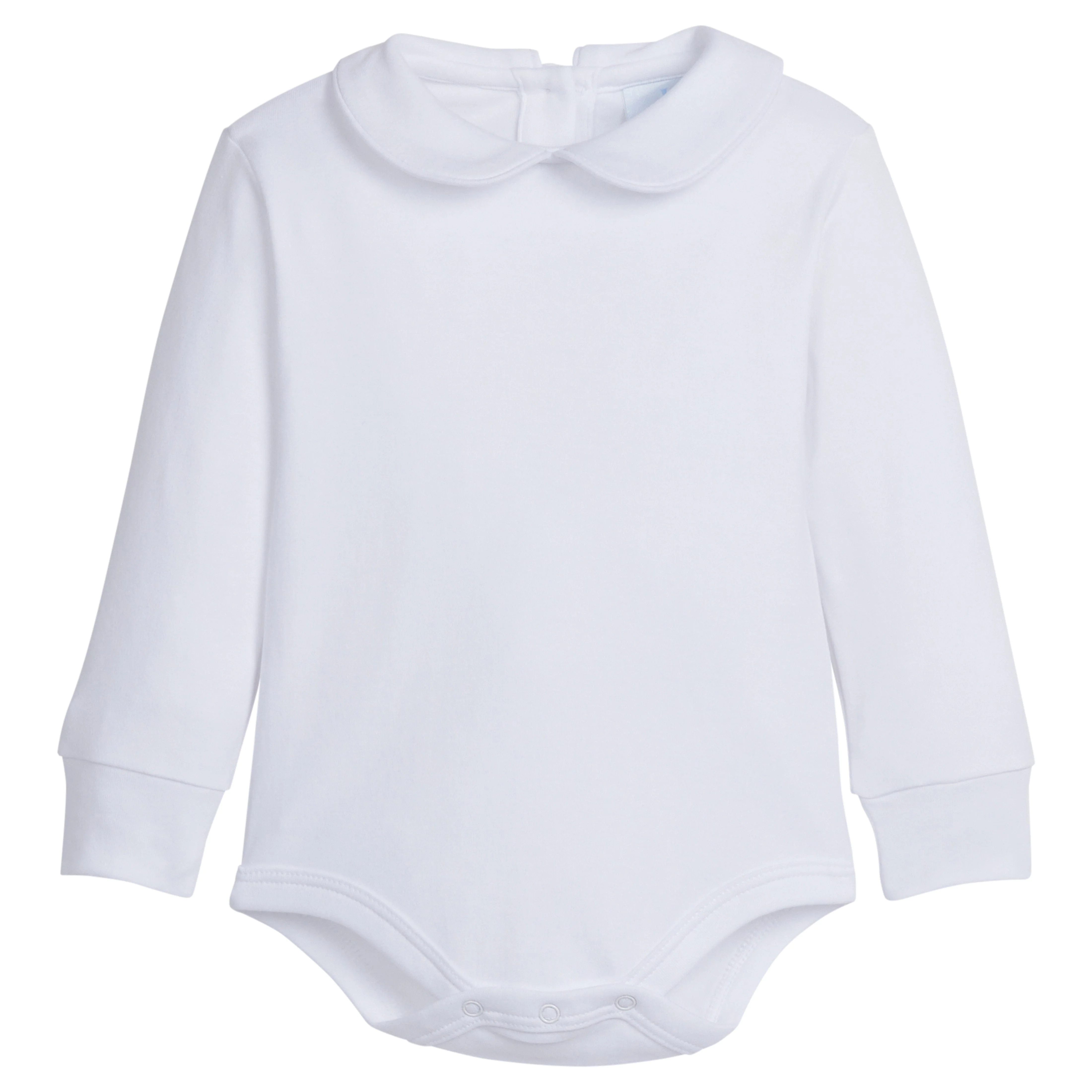 Little English | Baby Piped Peter Pan Onesie White | Little English