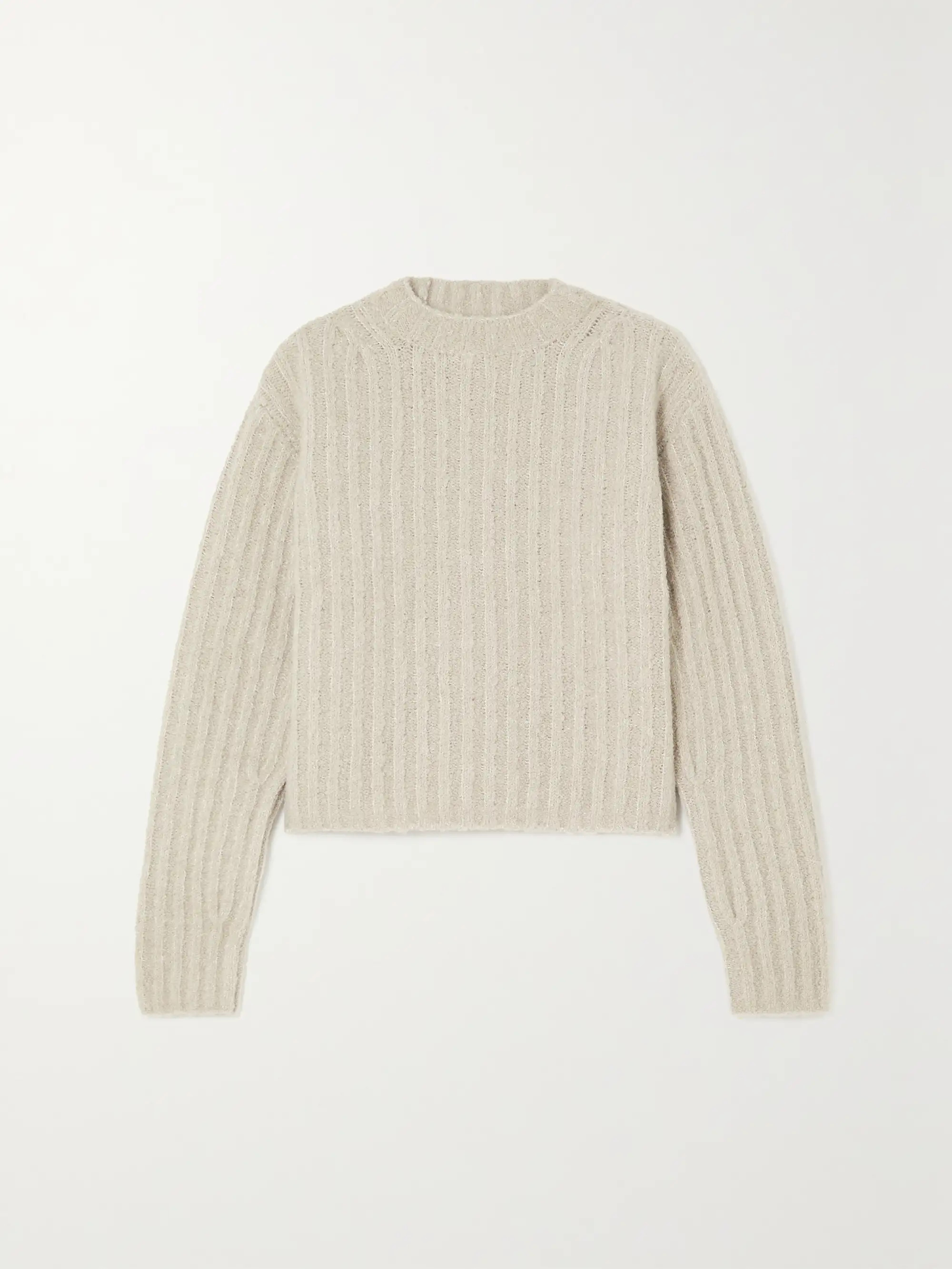 LAUREN MANOOGIANPlush ribbed wool-blend sweater | NET-A-PORTER (US)
