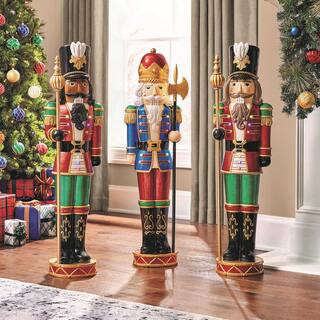 3.5 ft. LED Nutcracker with Axe Holiday Porch Greeter | The Home Depot