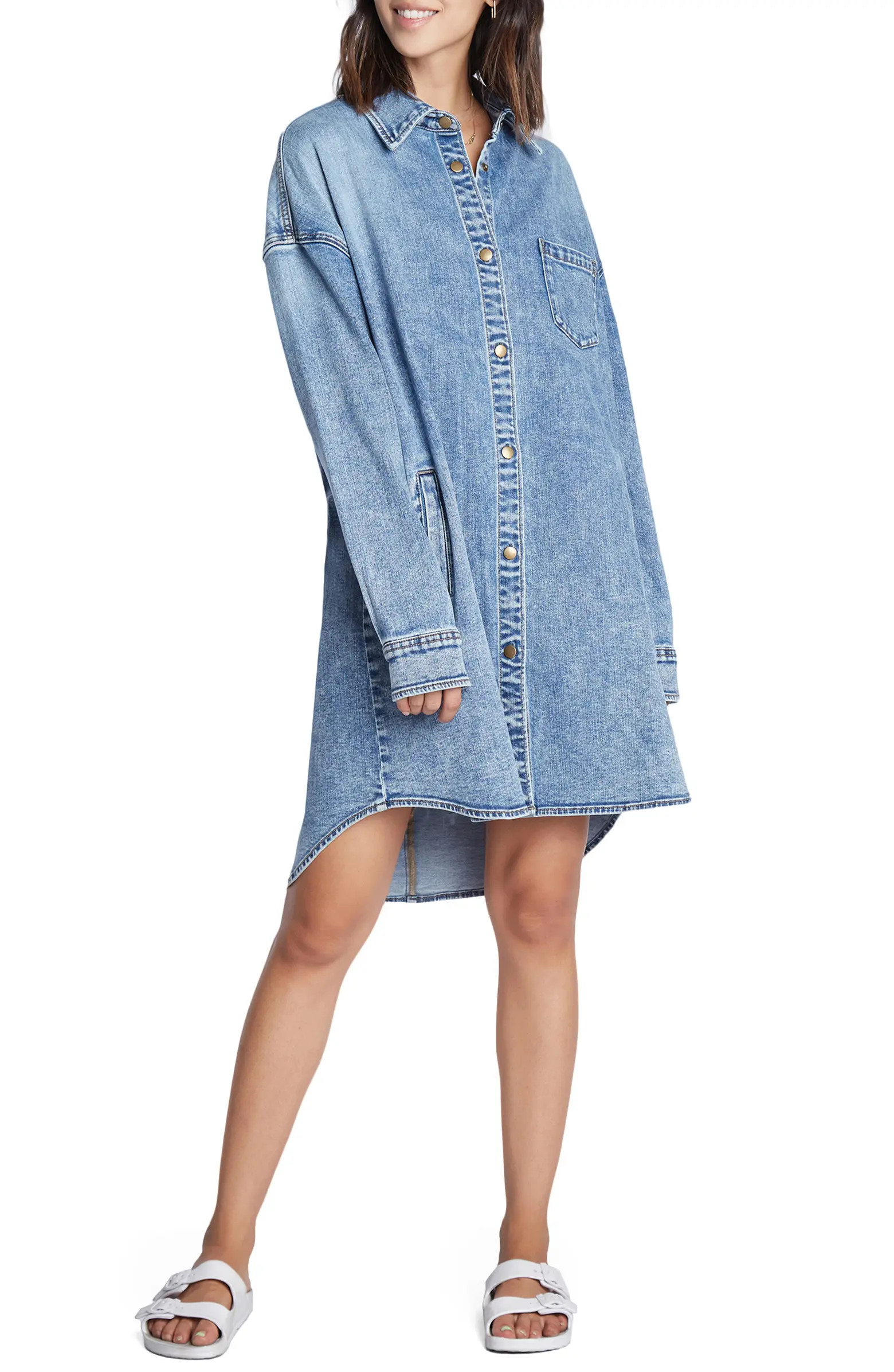 Long Sleeve Denim Shirtdress | Nordstrom