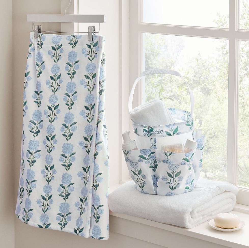 This is the sweetest hydrangea towel wrap and shower caddy set!

#LTKgrwm #LTKHome #LTKselfcare