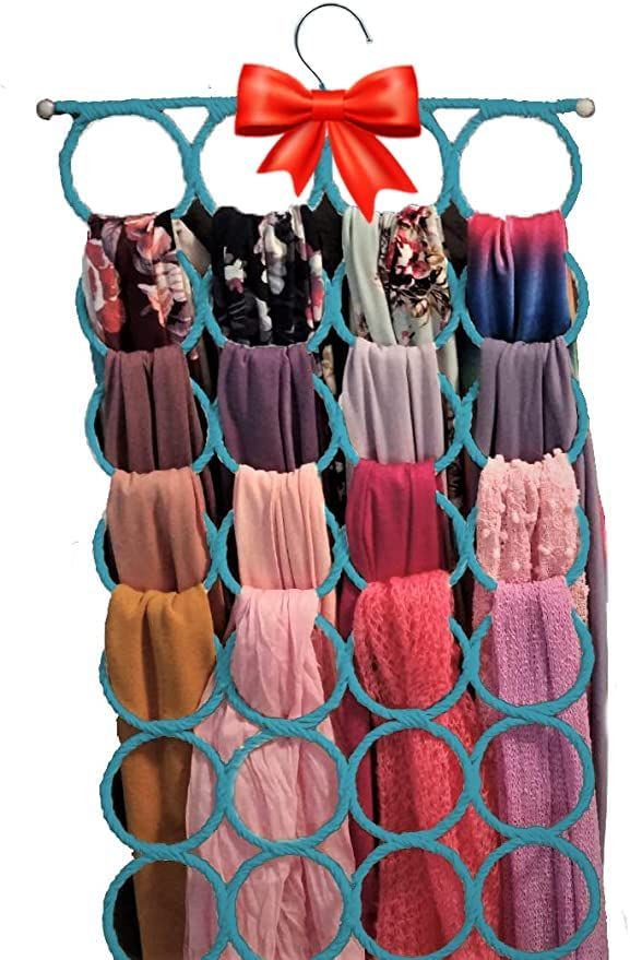Scarf Hanger ~ Multiple Purpose Holder for Closet ~ Clutter Removing and Space-Saving Hanger for ... | Amazon (US)