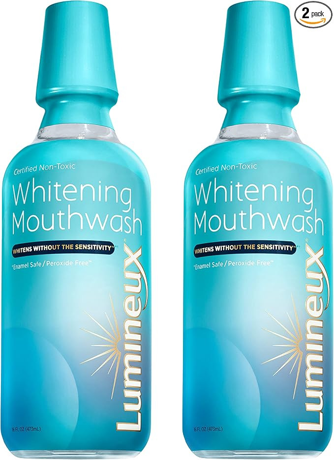 Lumineux Teeth Whitening Mouthwash, 16 Oz. 2 Pack - Enamel Safe - Whitening Without The Sensitivi... | Amazon (US)
