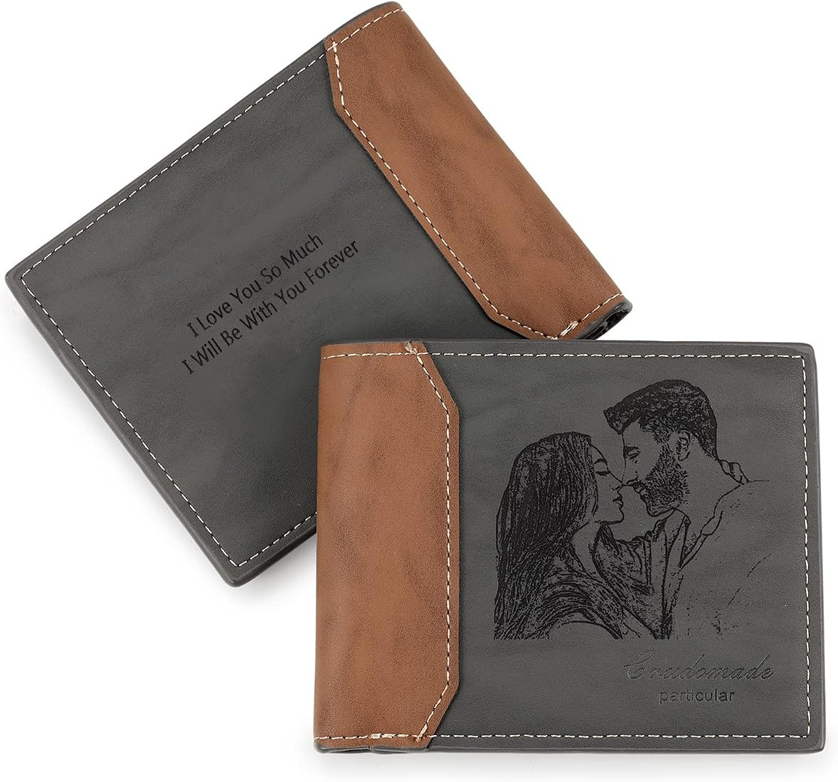 Glooraca Personalized Wallet for Men Custom Wallet for Men Personalized Birthday Christmas Father... | Amazon (US)