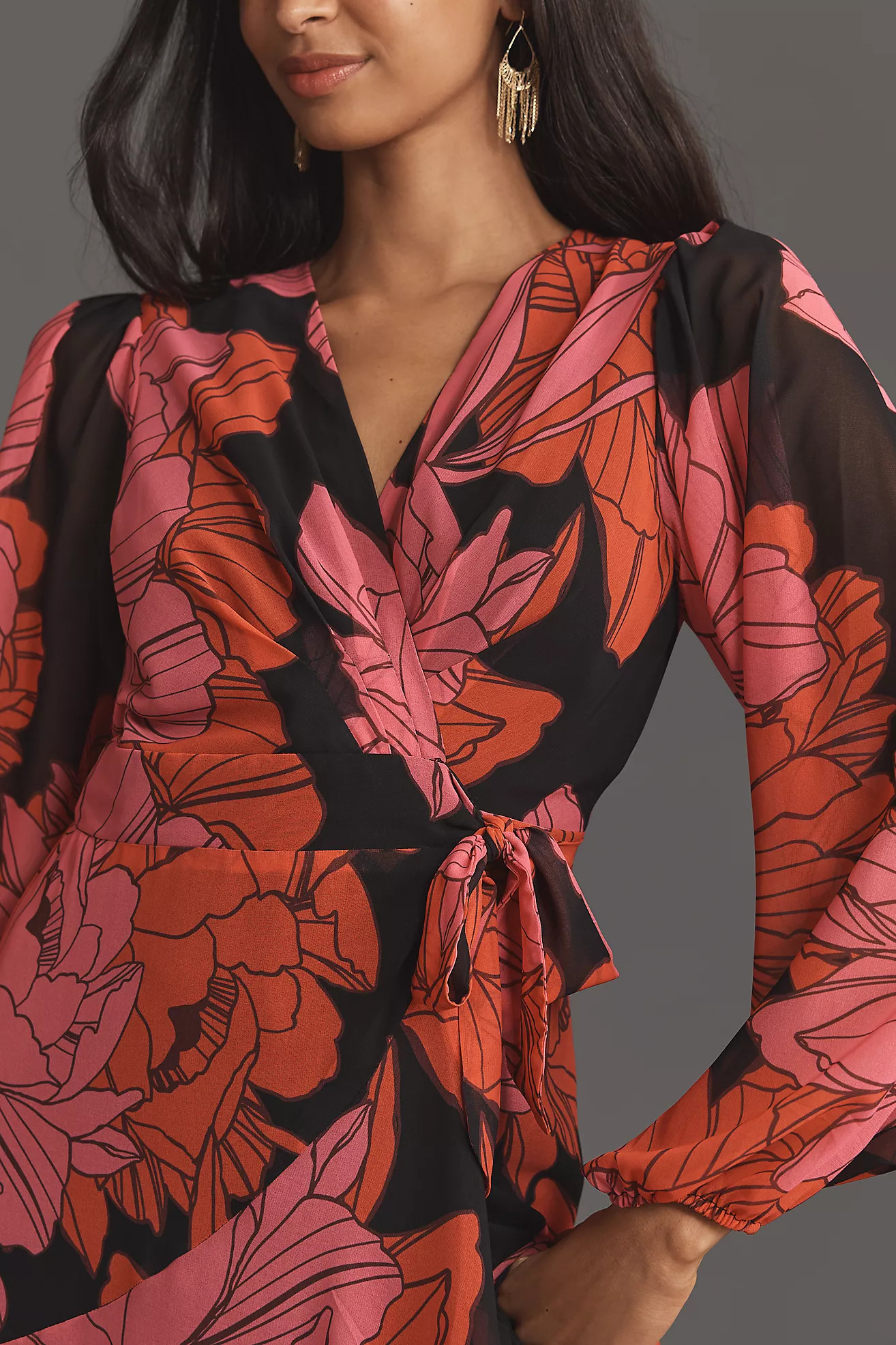 Hutch Bridge Long-Sleeve Wrap Maxi Dress | Anthropologie (US)