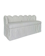 54x24 Low Back Scalloped Storage Bench | Chairs & Seating | Marshalls | Marshalls