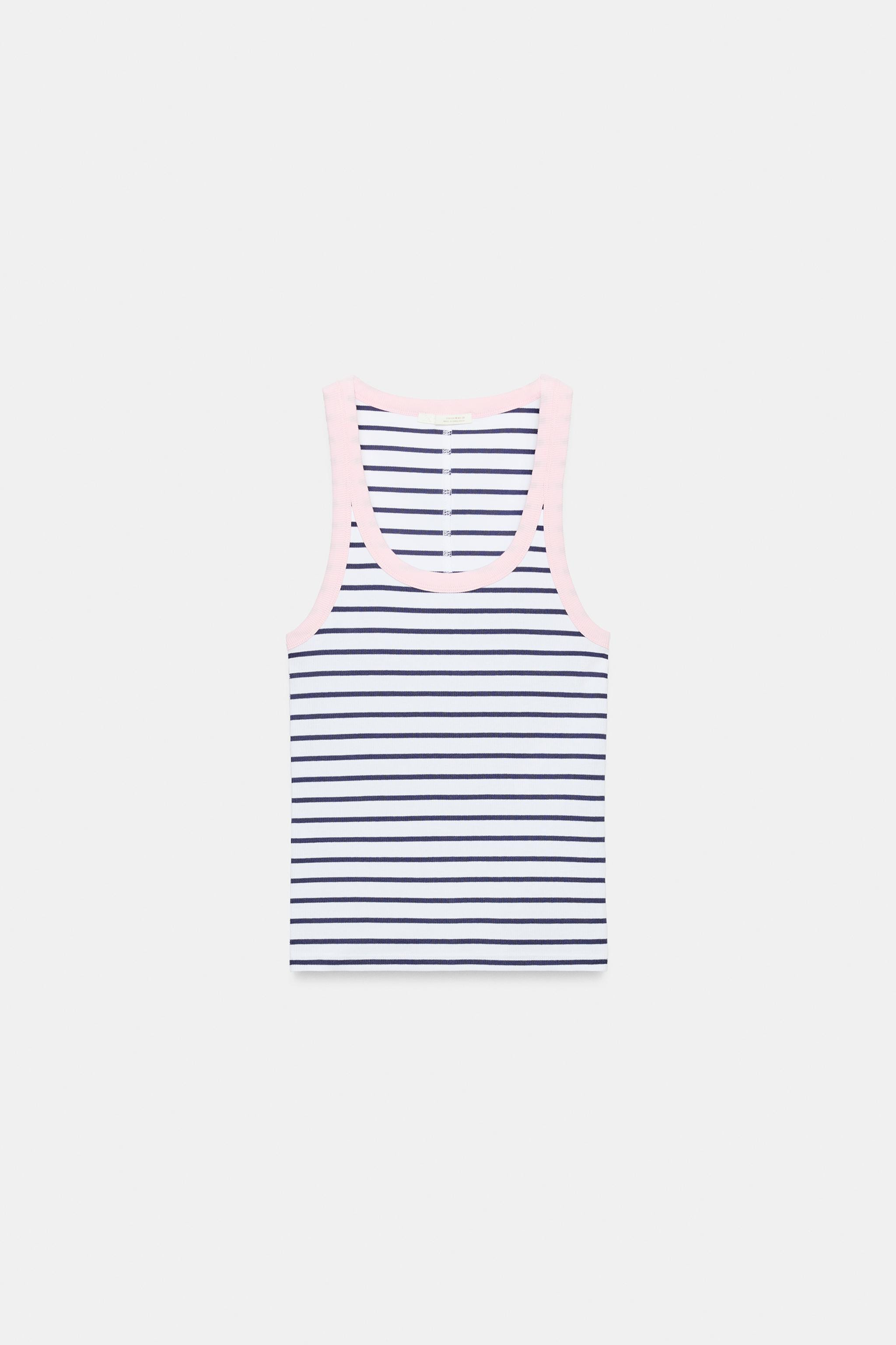 RIBBED SLEEVELESS TOP | Zara UK