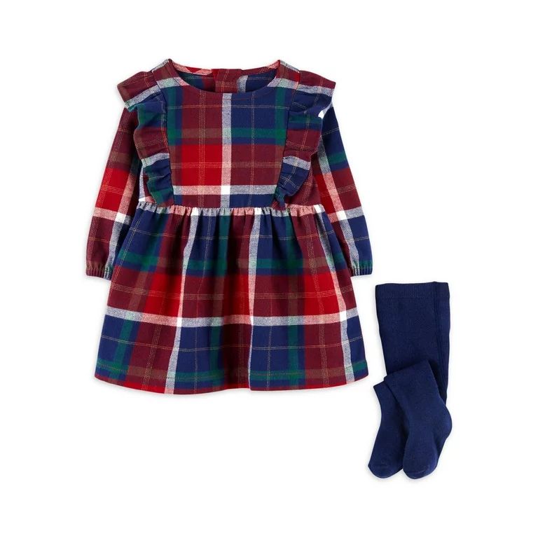 Carter's Child of Mine Baby Girl Dress Set, 2-Piece, Sizes 0/3-24 Months - Walmart.com | Walmart (US)