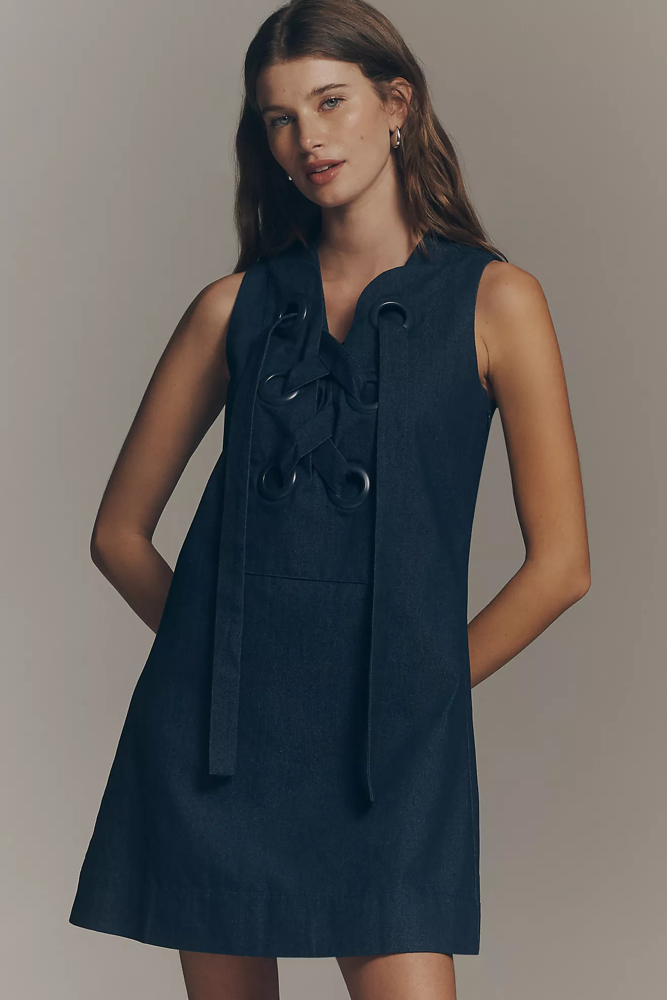 English Factory Denim Mini Dress | Anthropologie (US)