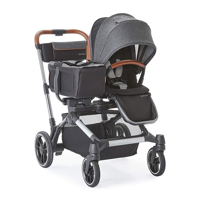 Contours Element Side-by-Side Convertible Toddler and Baby Stroller Single-to-Double - Storm Grey | Amazon (US)