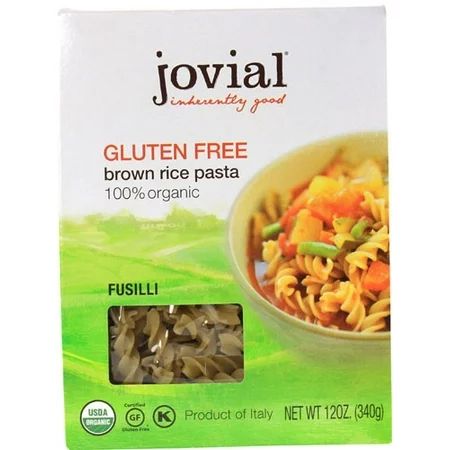 (6 Pack) Jovial Gluten Free Organic Brown Rice Fusilli, 12 Oz | Walmart (US)