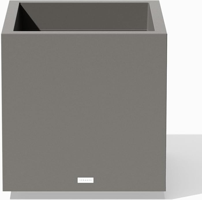 Veradek Block Series Cube Plastic Planter - Large Square Planter for Indoor or Outdoor Patio/Gard... | Amazon (US)