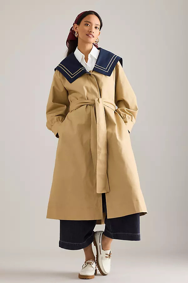 Damson Madder Ella Trench Coat | Anthropologie (UK)