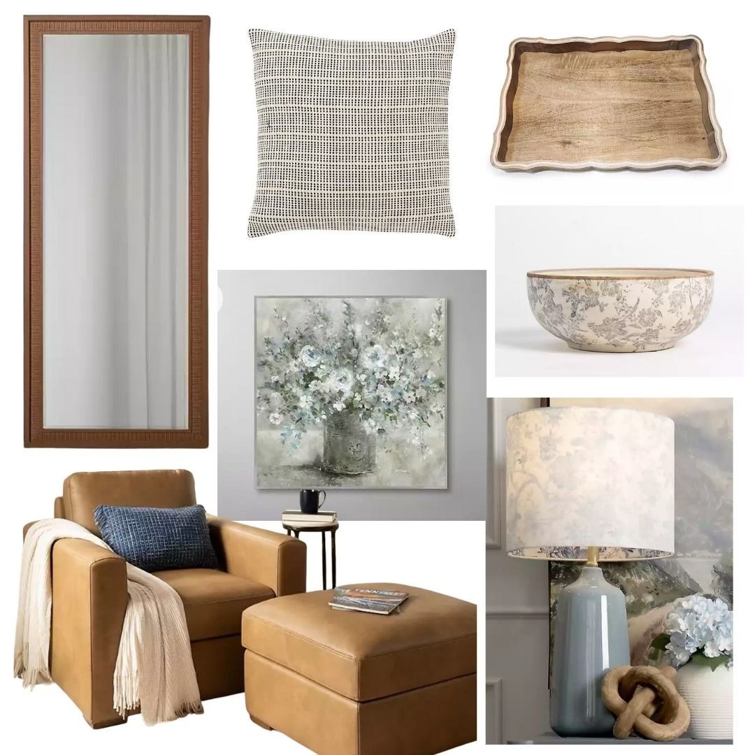 Currently dreaming up a space with warm blues, cozy browns, and a leather couch moment 🤎 A classic combo I’ll never get tired of.

#LTKHome #LTKU #LTKSaleAlert