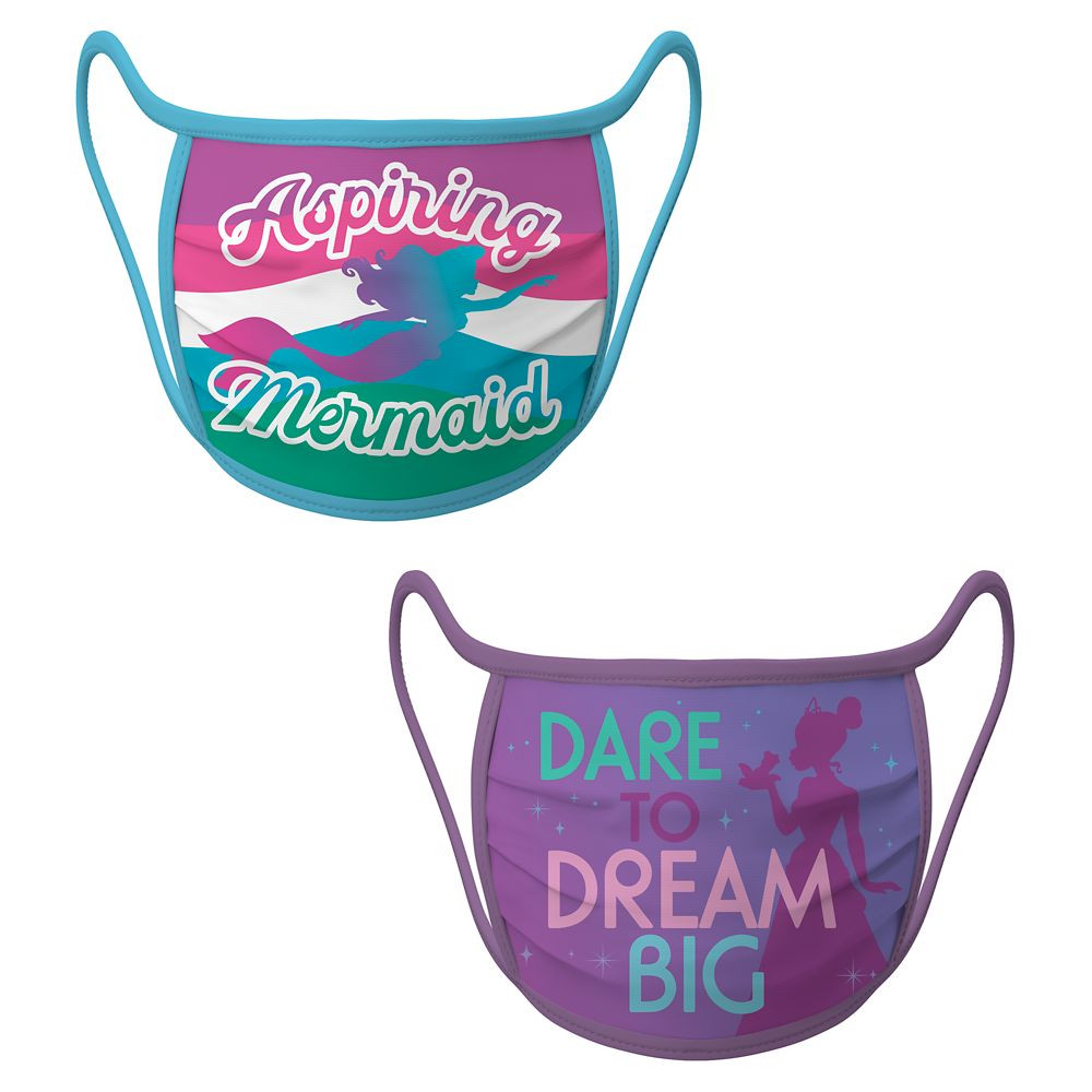 Cloth Face Masks 2-Pack – Ariel and Tiana | Disney Store