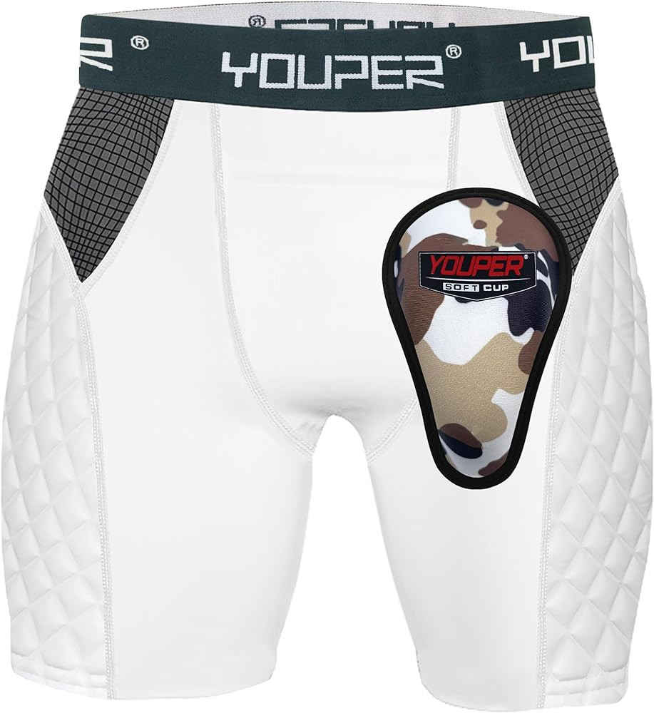 Youper Youth Elite Padded Baseball Sliding Shorts w/Soft Athletic Cup | Amazon (US)