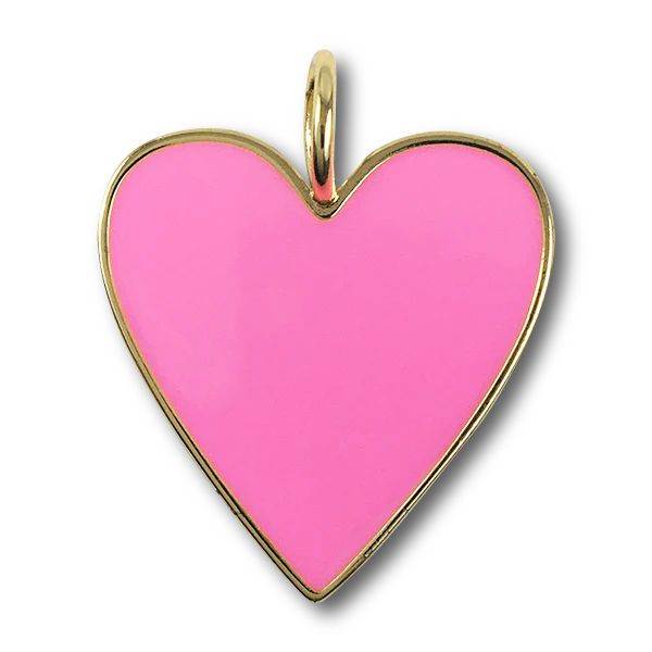 Pink Enamel Heart Charm | HART