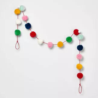 Pom Pom Garland Multicolored - Wondershop™ | Target