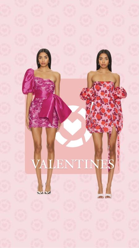 Valentine’s Day inspo 
For love and lemons 
Pink dress 
Bow dress 
Floral dress 
Puff dress 
Revolve style 

#LTKstyletip #LTKparties #LTKmidsize