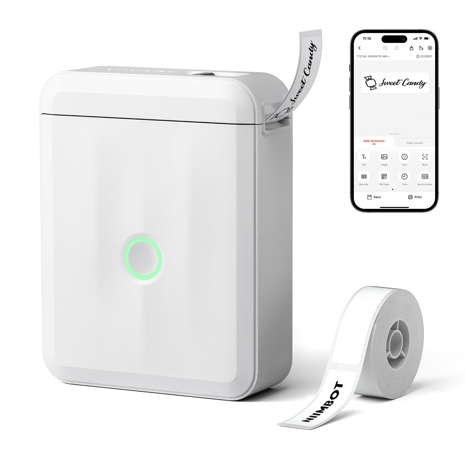 NIIMBOT D110 Upgraded Version Mini Label Maker Machine with Tape, Portable Bluetooth Thermal Prin... | Amazon (US)