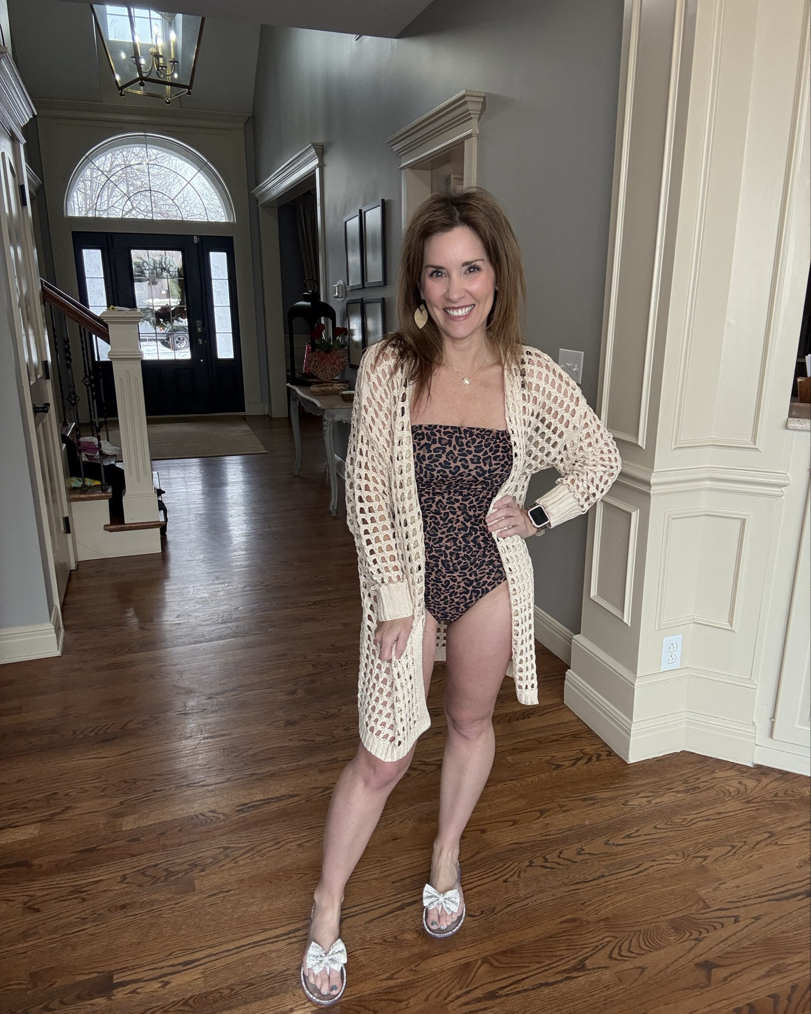 Cute leopard bathing suit set! Who else is ready for warm weather? 
Crazy Busy Mama 
@pinklily

#LTKFindsUnder50 #LTKPetite #LTKOver40