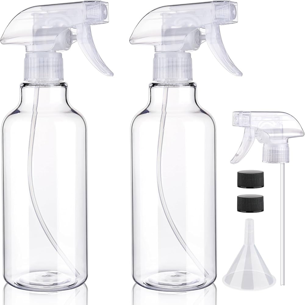Plastic Spray Bottles Empty Spray Bottle 16.9oz/500ml 2 Pack Heavy Duty Spraying Bottles Mist/Str... | Amazon (US)
