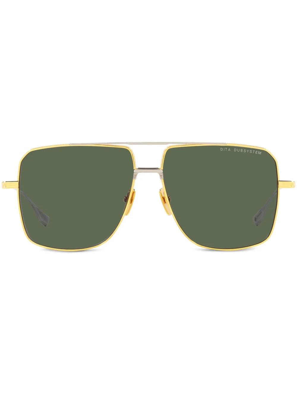 Dita Eyewear Dubsystem metal sunglasses - Gold | Farfetch Global