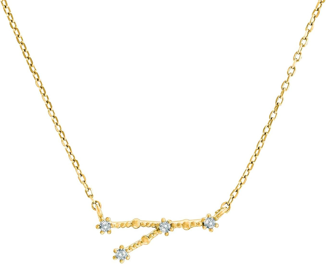 PAVOI 14K Gold Plated Astrology Constellation Horoscope Zodiac Necklace 16-18" | Amazon (US)