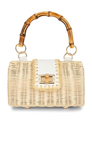 Mason Bamboo Clutch in Natural | Revolve Clothing (Global)