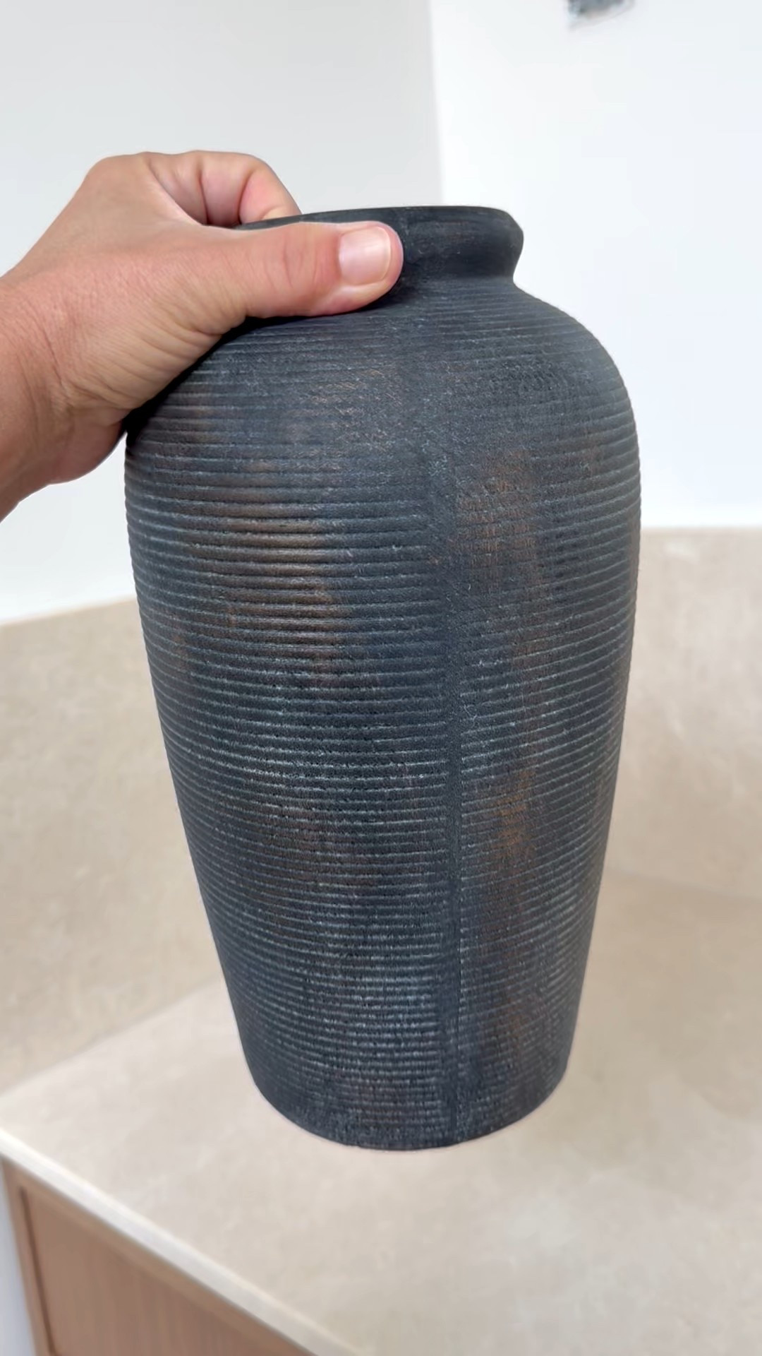 Textured vase, perfect for so many locations around the house, but for now, it’s home is my bathroom vanity! Amazing quality for under $40. Now to find some branches or greenery to go with! 

#LTKHome