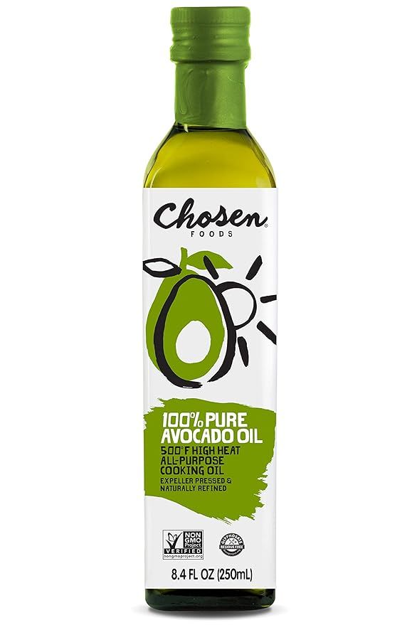 Chosen Foods 100% Pure Avocado Oil, Keto and Paleo Diet Friendly, Kosher Oil for Baking, High-Hea... | Amazon (US)