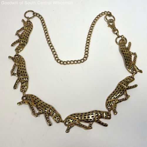 Vintage 40" Metal Chain Link Cheetah Belt  | eBay | eBay US