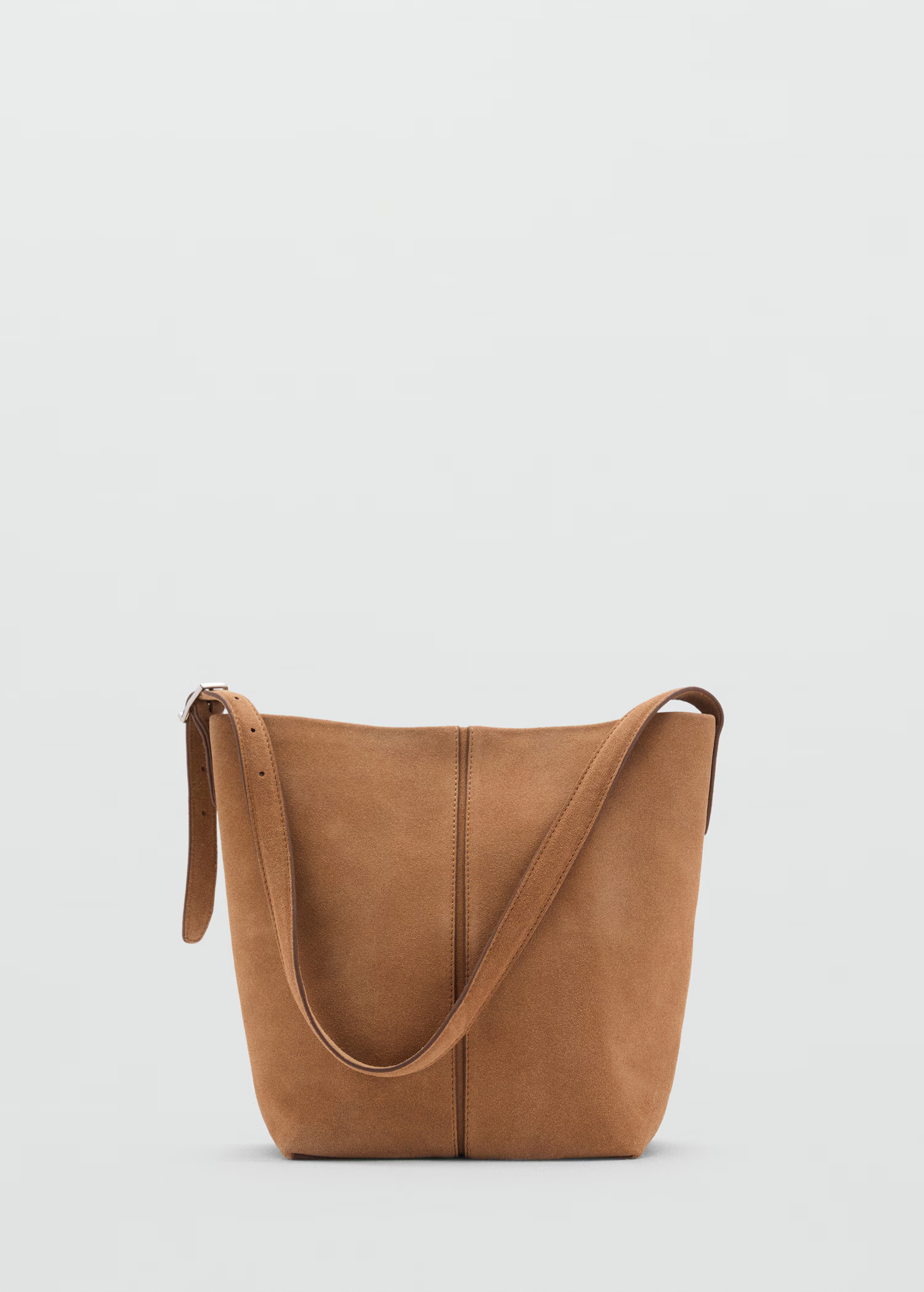 Leather bucket bag - Women | MANGO United Kingdom | MANGO (UK)