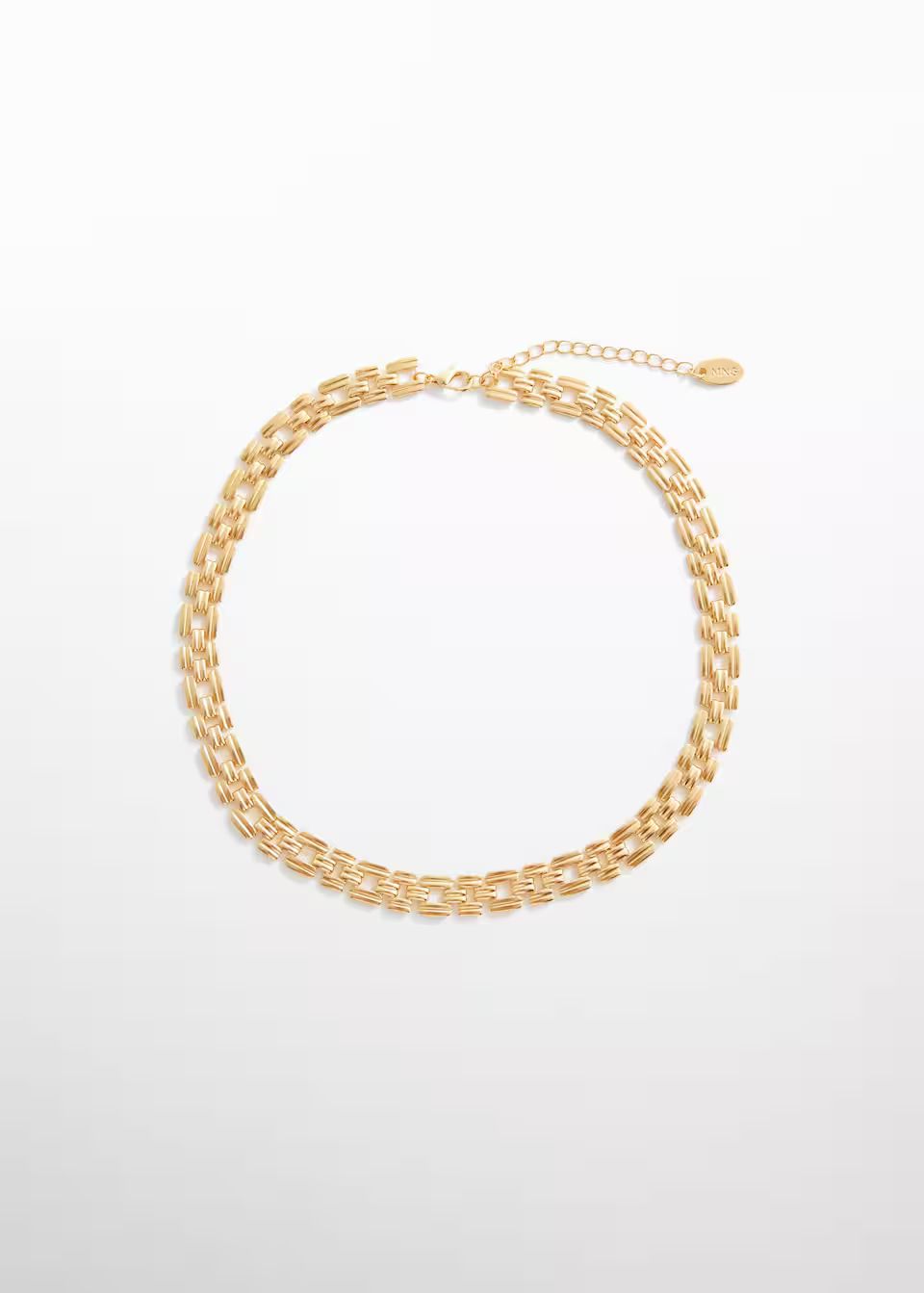 Flat link necklace -  Women | Mango USA | MANGO (US)