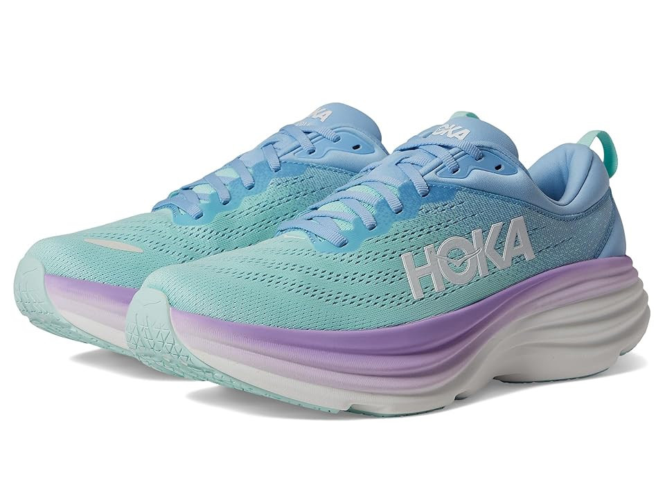 Hoka Bondi 8 (Airy Blue/Sunlit Ocean) Women's Shoes | Zappos