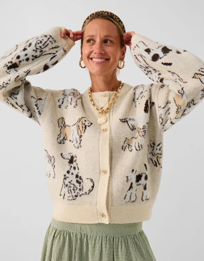 Accessorize x Good Manners Dog Print Cardigan​ Multi | Accessorize (Global)