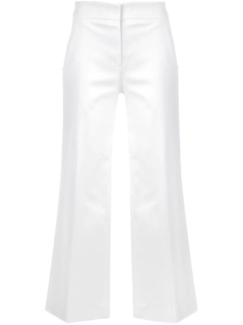 Derek Lam Wide Leg Cotton Sateen Culotte - White | FarFetch US