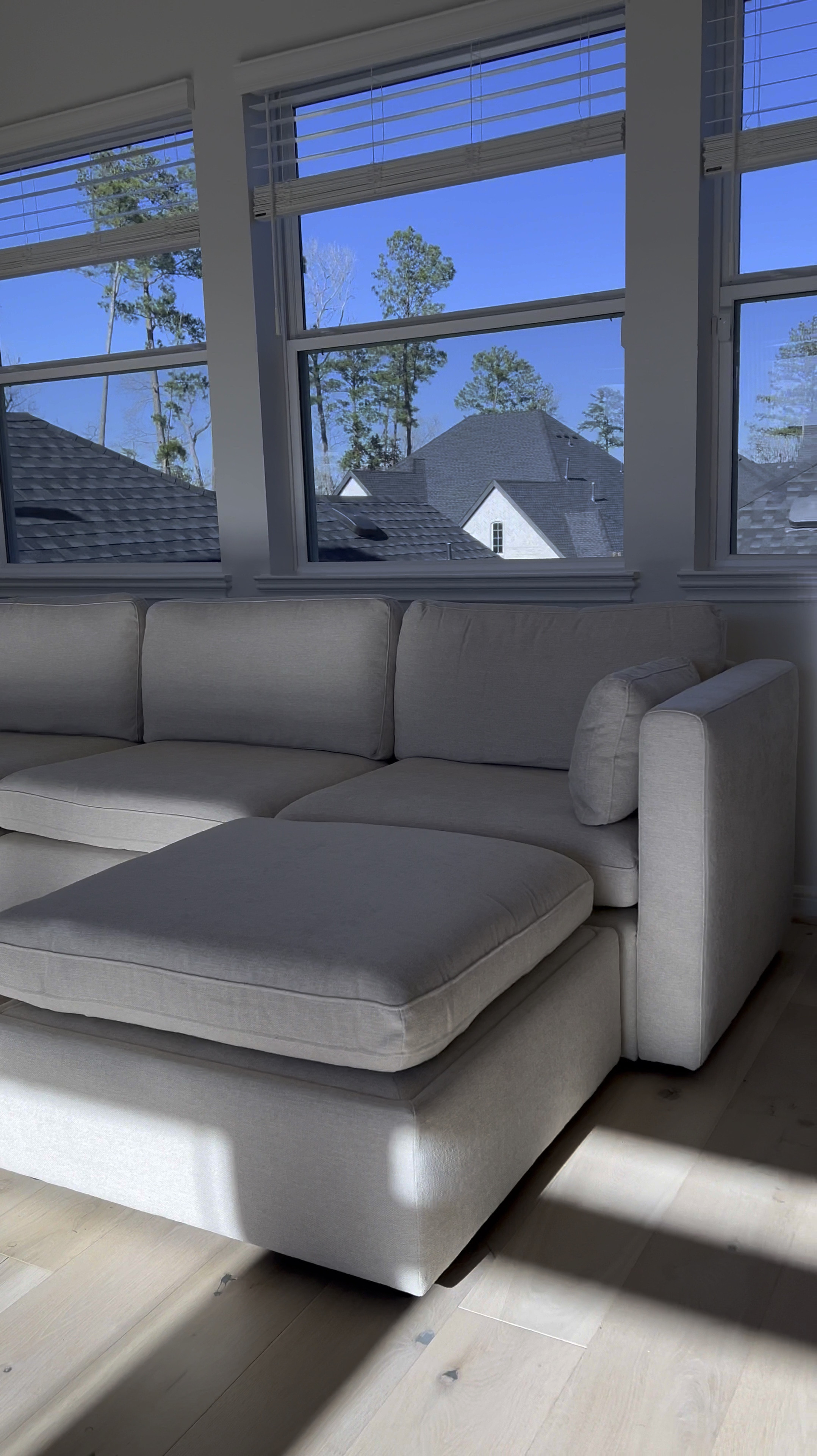 😃 Found this gorgeous couch from Amazon. It is modular, has storage underneath the ottomans and is so comfortable! It comes in various colors and I’ve linked the non toxic fabric protectors to keep stains away!

#LTKVideo #LTKSaleAlert #LTKHome