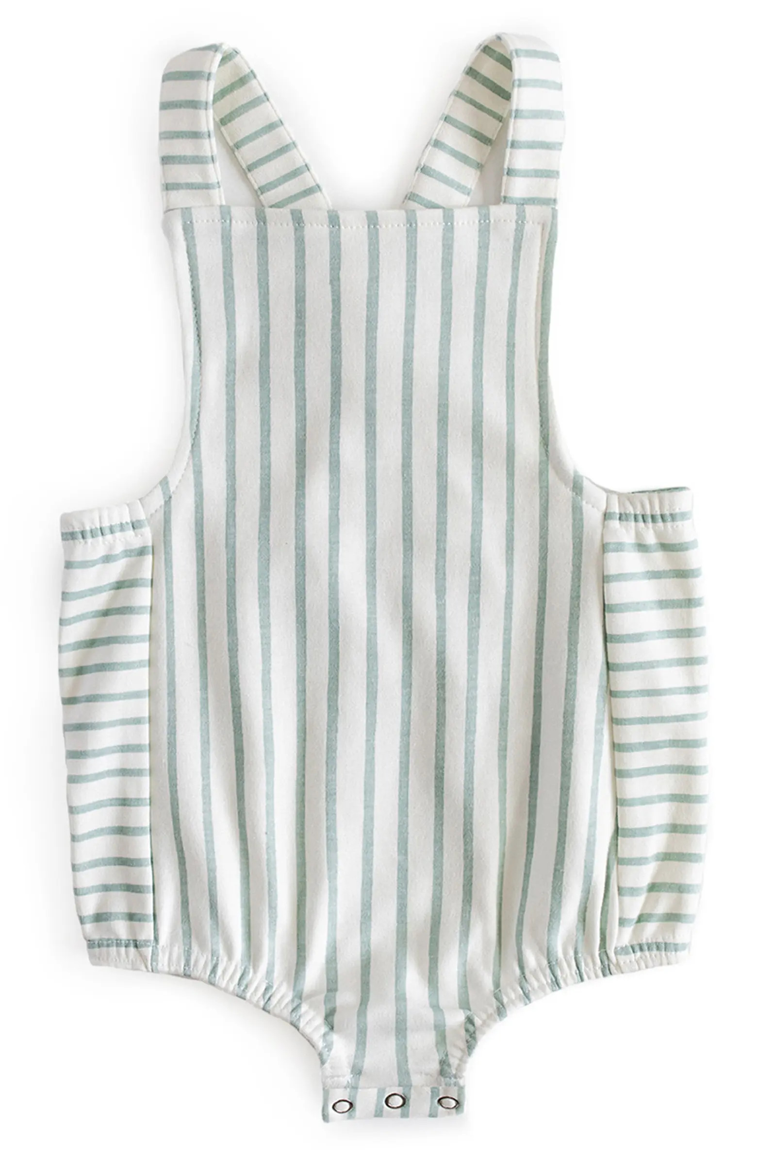 Stripe Crisscross Organic Cotton Romper | Nordstrom