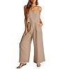 ANRABESS Women's 2 Piece Outfits Linen Pants Jumpsuit Matching Lounge Set Casual Summer Beach Vac... | Amazon (US)