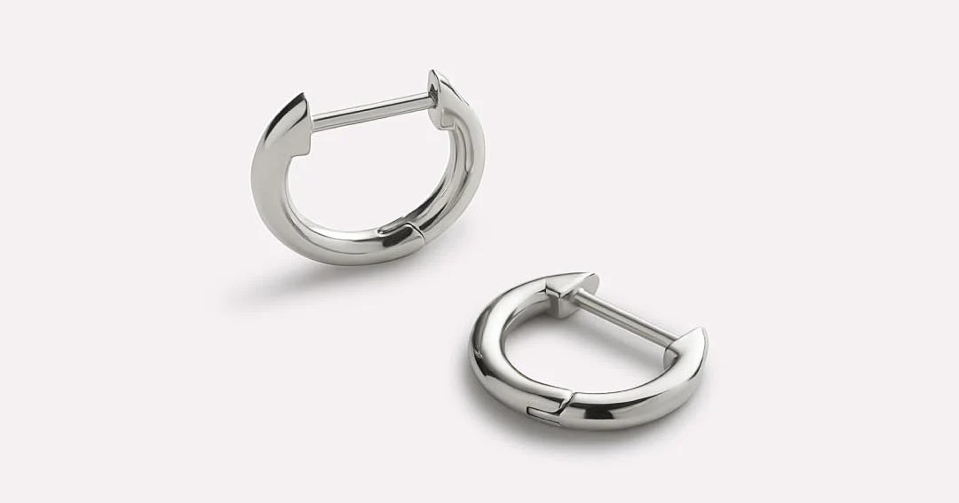 Mini Huggie Hoops Silver | Ana Luisa