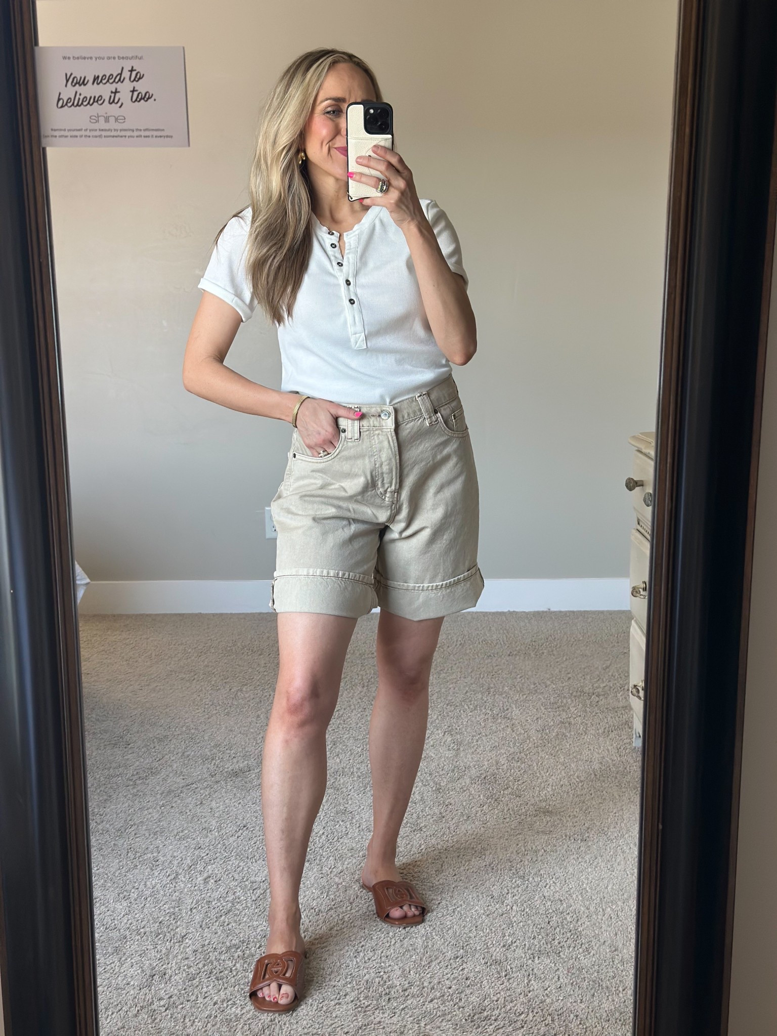 These are a cute Bermuda short option that are fun and unique.  True to size and oversized. 

#LTKStyleTip #LTKFindsUnder100 #LTKGiftGuide