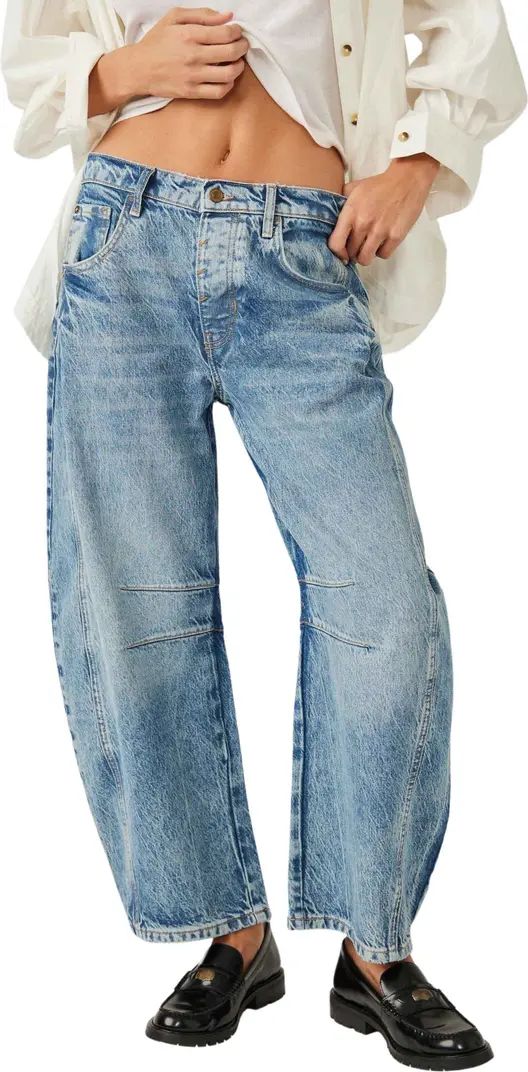 Lucky You Mid Rise Barrel Leg Jeans | Nordstrom