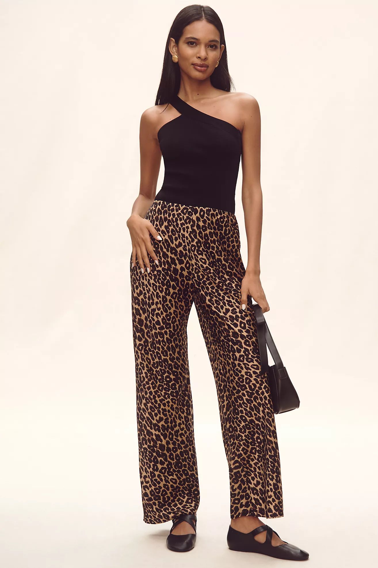 Reformation Gale Satin Mid-Rise Bias Pants | Anthropologie (US)