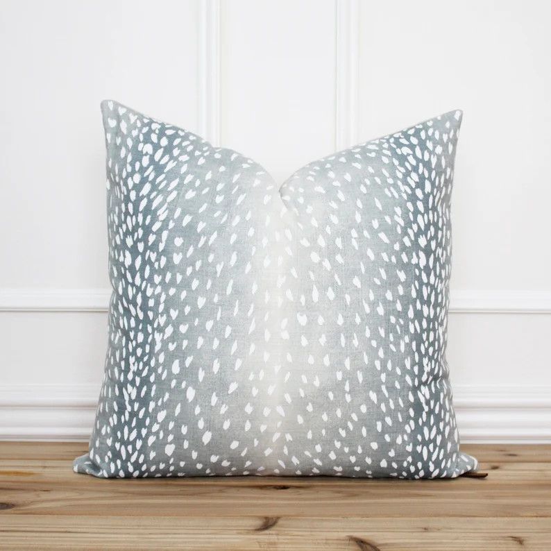 Antelope Pillow Cover Aqua  Animal Print Pillow Cover  20 X | Etsy | Etsy (US)